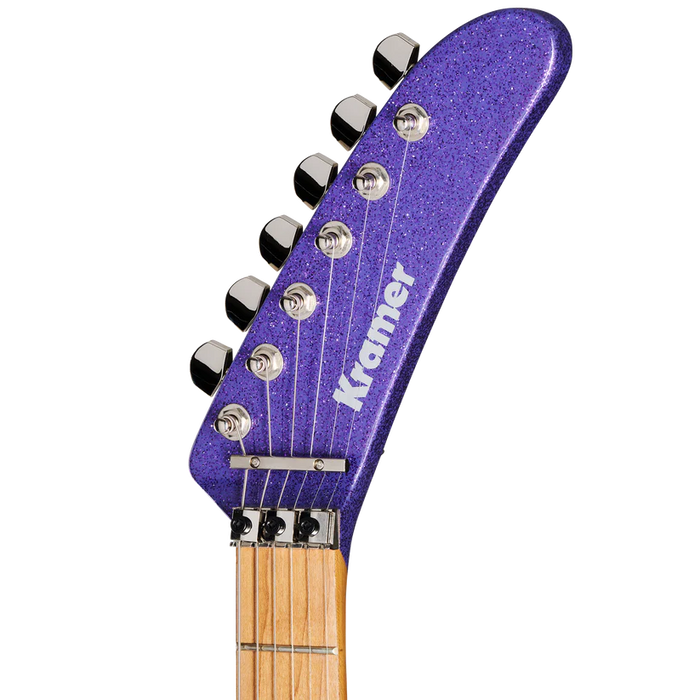 Kramer 84 HH Electric Guitar with Premium Gig Bag - Purple Sparkle