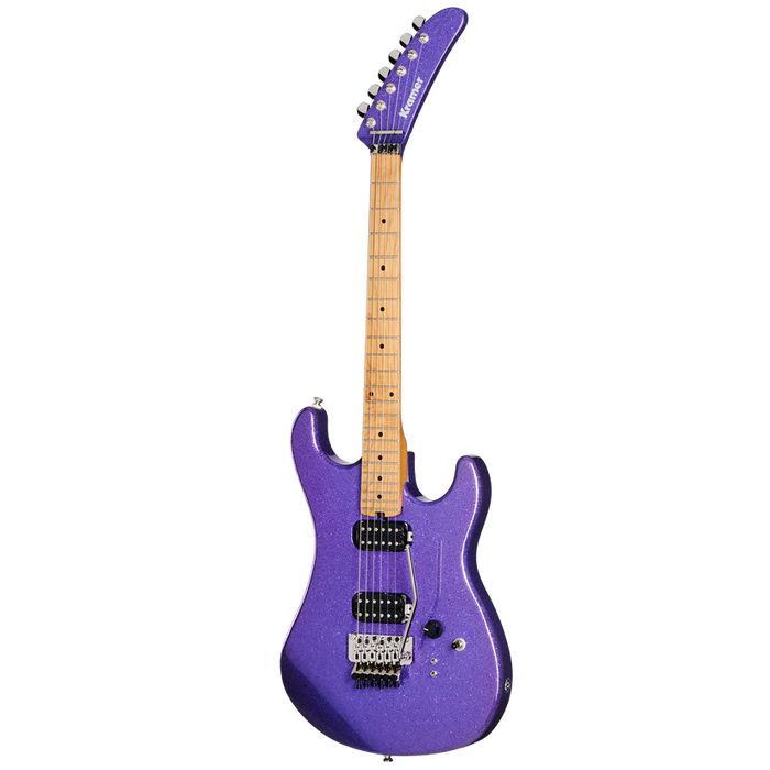 Kramer 84 HH Electric Guitar with Premium Gig Bag - Purple Sparkle