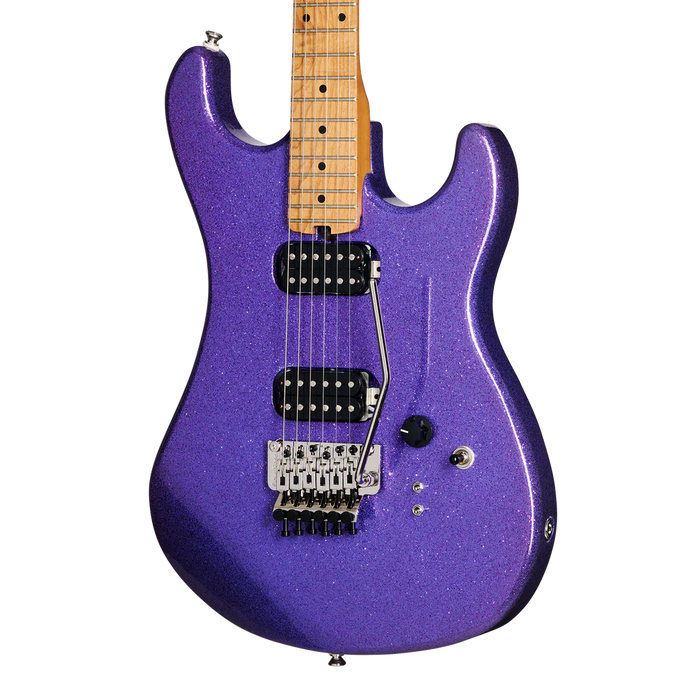 Kramer 84 HH Electric Guitar with Premium Gig Bag - Purple Sparkle