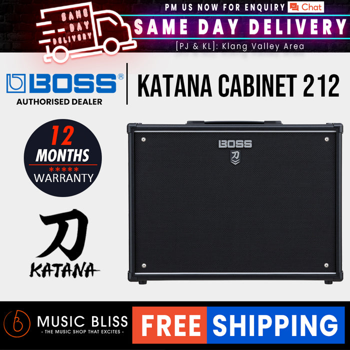 Boss Katana Cabinet 212 150-watt 2x12" Cabinet - Music Bliss Malaysia