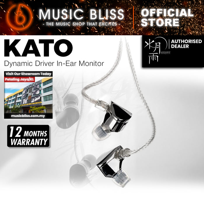 Moondrop Kato Dynamic Driver In-Ear Monitor - Glossy Silver