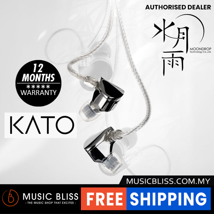 Moondrop Kato Dynamic Driver In-Ear Monitor - Glossy Silver