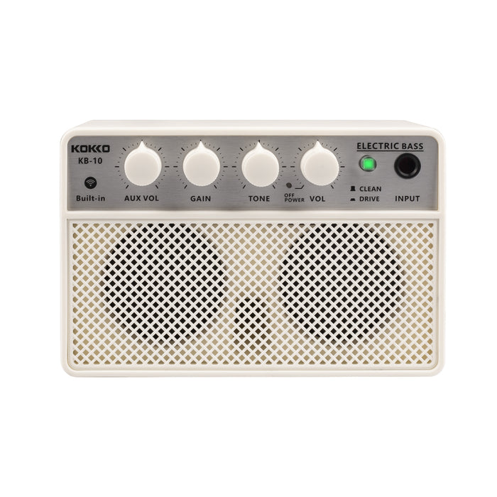 Kokko KB-10 Budget Beginner Portable Mini Modeling Electric Bass Guitar Amp - 10W Rechargeable
