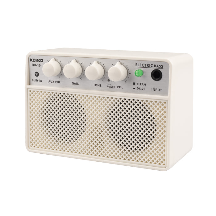 Kokko KB-10 Budget Beginner Portable Mini Modeling Electric Bass Guitar Amp - 10W Rechargeable