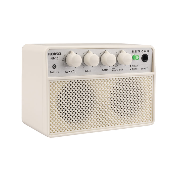 Kokko KB-10 Budget Beginner Portable Mini Modeling Electric Bass Guitar Amp - 10W Rechargeable