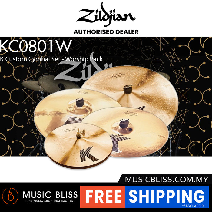 Zildjian K Custom Cymbal Set - Worship Pack