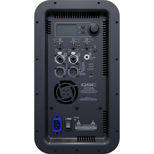 QSC KC12 3000W Active 3-Way Column Loudspeaker System - White