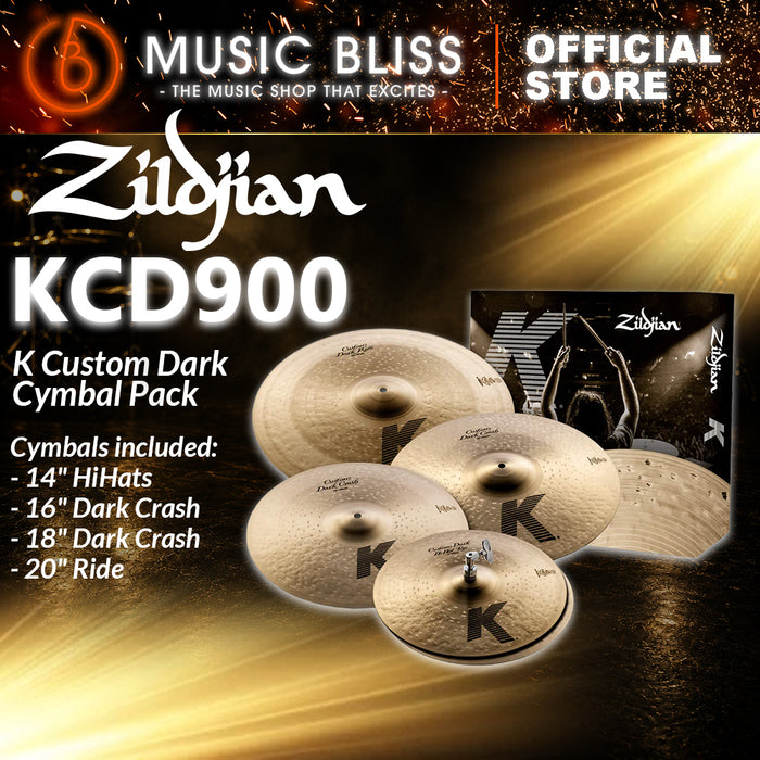 Zildjian K Custom Dark Cymbal Set - 14/16/18/20 inch