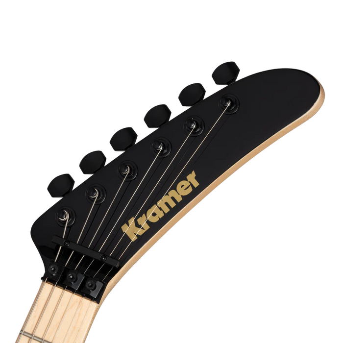 Kramer 84 Red Bullseye Electric Guitar with Premium Gig Bag - Black with Red Bullseye