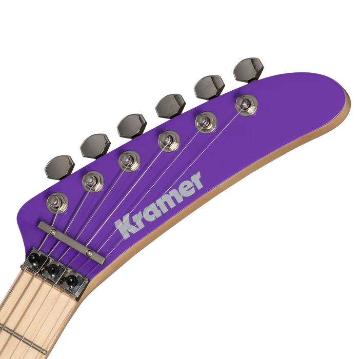 Kramer 84 Purple Splatter Electric Guitar with Premium Gig Bag - Shockwave with Purple Splatter