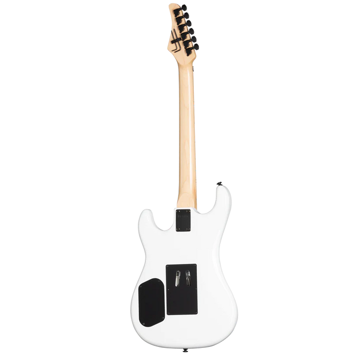 Kramer Pacer Wild Zebra Electric Guitar with Premium Gig Bag - Alpine White with Black Stripes