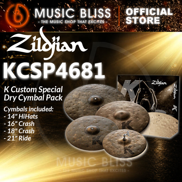 Zildjian K Custom Special Dry Cymbal Set - 14/16/18/21 inch