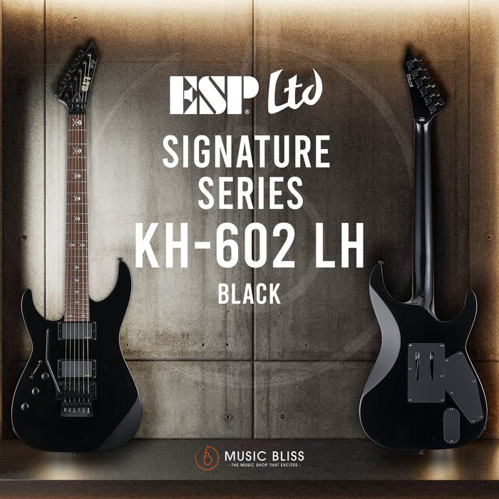 ESP LTD KH-602 Kirk Hammett Signature Left Handed Electric Guitar with Hardcase - Black