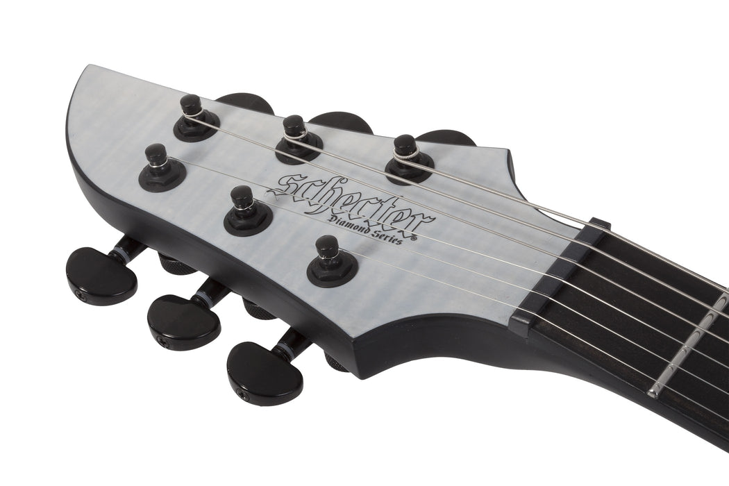 Schecter KM-6 MK-III Legacy Left-Handed Electric Guitar - Transparent White Satin