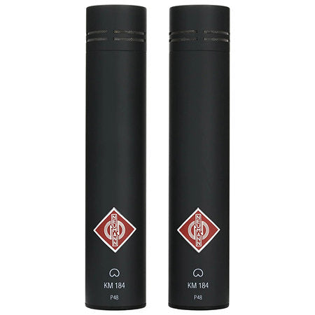 Neumann KM 184 Stereo Set Small-diaphragm Cardioid Microphones - Matte Black