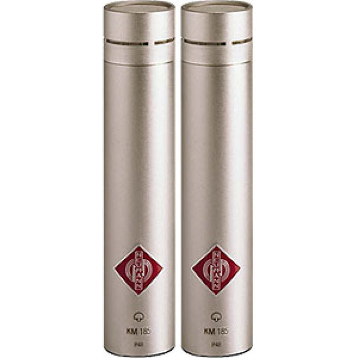 Neumann KM 185 Stereo Set Small-diaphragm Hypercardioid Microphones - Nickel
