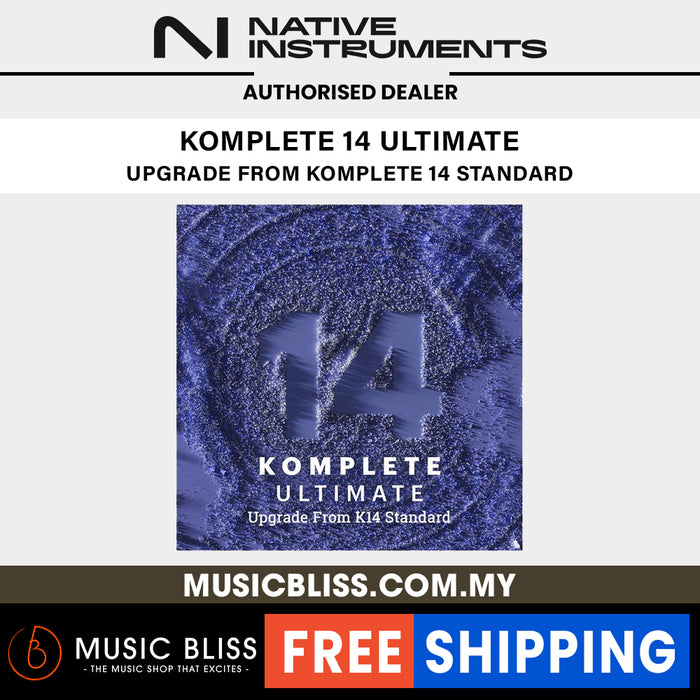 Native Instruments Komplete 14 Ultimate Upgrade from Komplete 14 Standard (Electronic Serial Download) - Music Bliss Malaysia