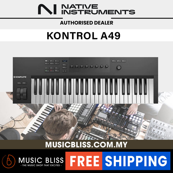 Native Instruments Komplete Kontrol A49 49 key MIDI Controller Keyboard Music Bliss Malaysia