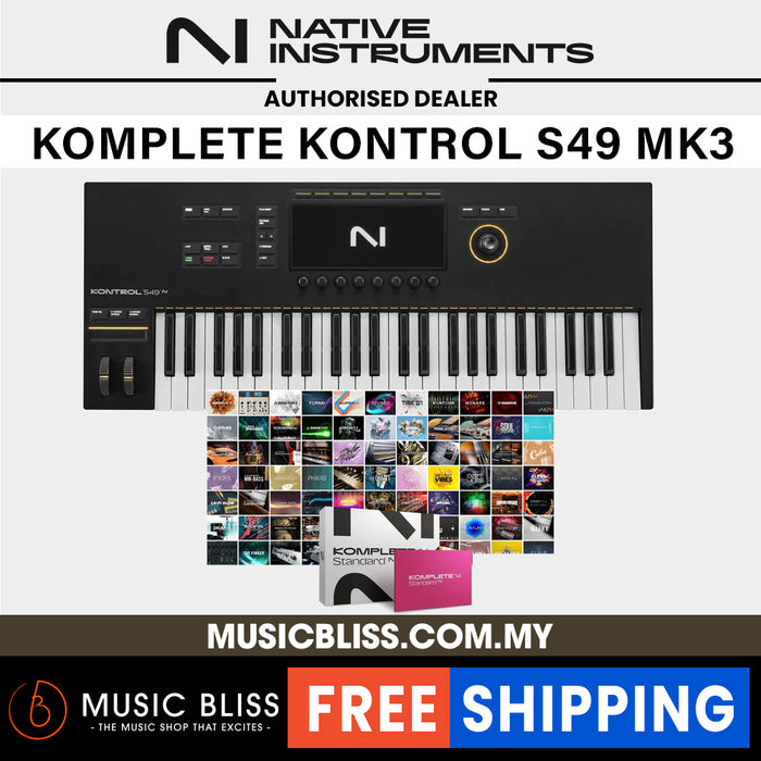Native Instruments Komplete Kontrol S49 MK3 49-key Midi Controller - Music Bliss Malaysia