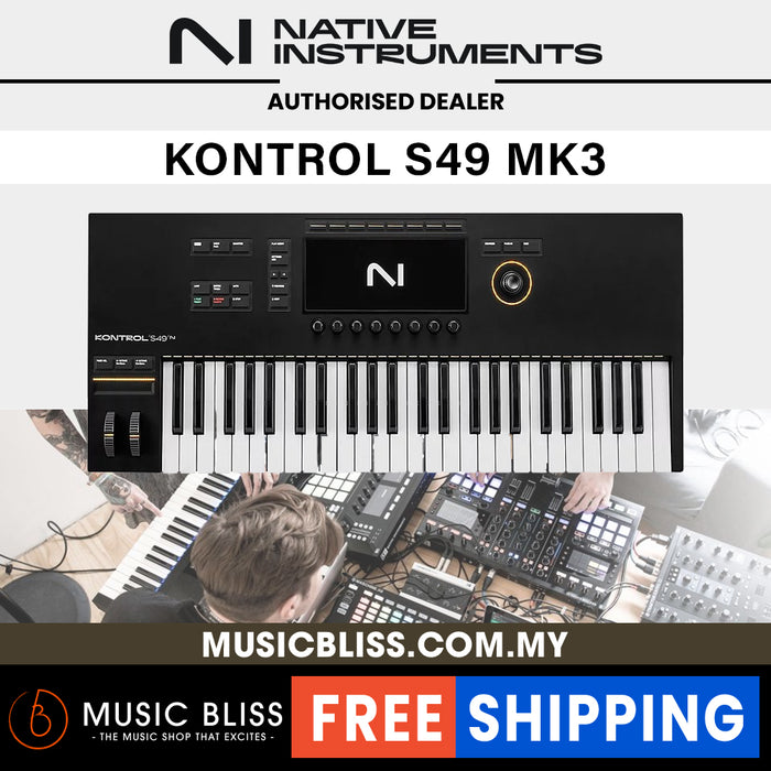 Native Instruments Komplete Kontrol S49 MK3 49-key Midi Controller - Music Bliss Malaysia