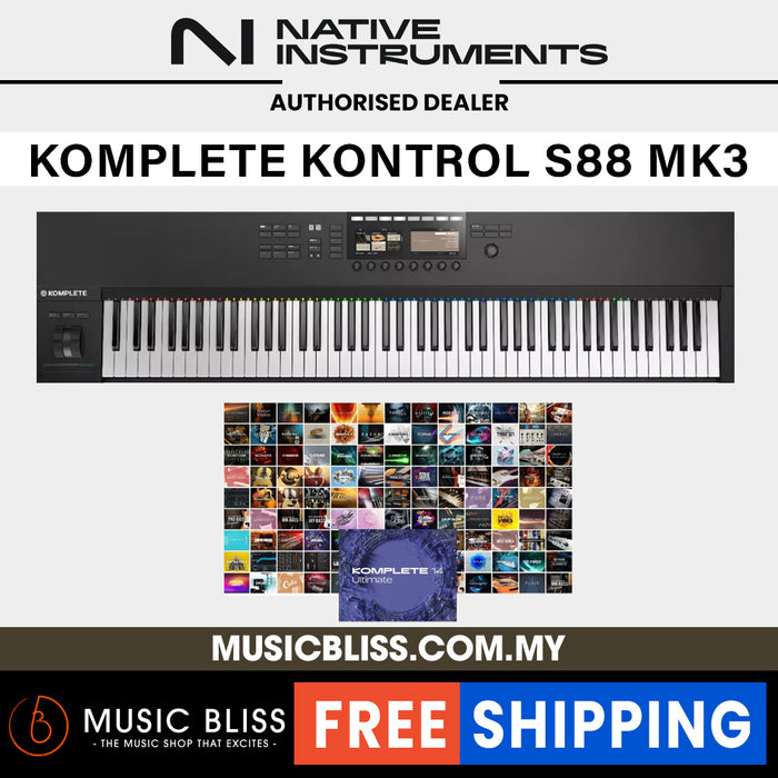 Native Instruments Komplete Kontrol S88 MK3 88-key Midi Controller - Music Bliss Malaysia