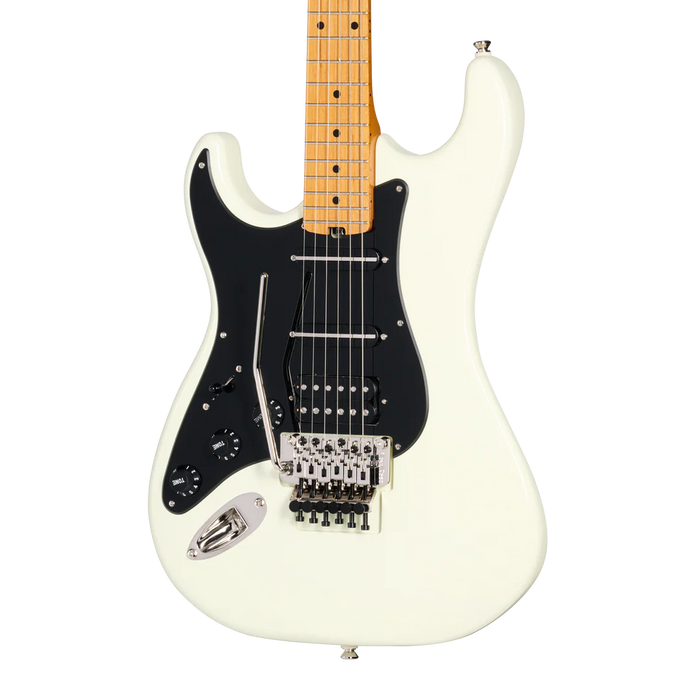 Kramer Pacer Deluxe Left-handed Electric Guitar with Premium Gig Bag - Classic White