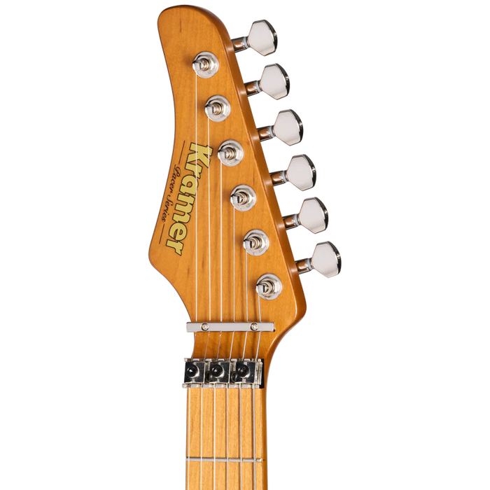 Kramer Pacer Deluxe Left-handed Electric Guitar with Premium Gig Bag - Classic White