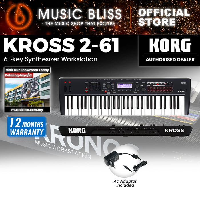 Korg Kross 2 61 61-key Synthesizer Workstation with 0% Instalment