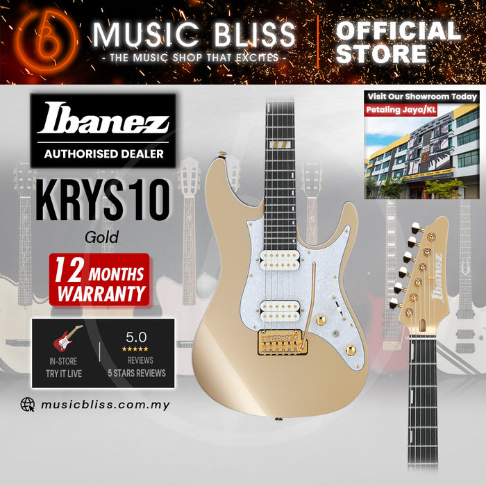 Ibanez KRYS10 Scott LePage Signature Electric Guitar - Gold