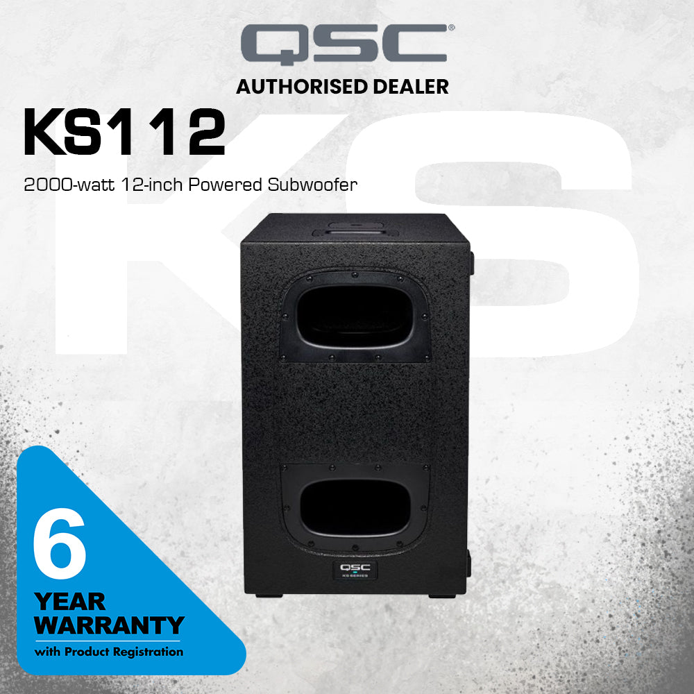 QSC KS112 2000-watt 12-inch Powered Subwoofer | Music Bliss Malaysia