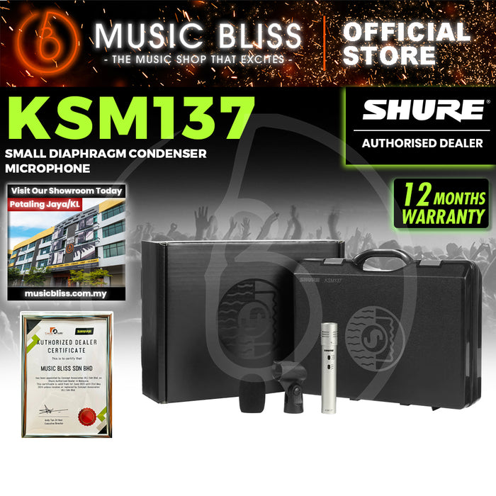 Shure KSM137/SL Small Diaphragm Condenser Microphone
