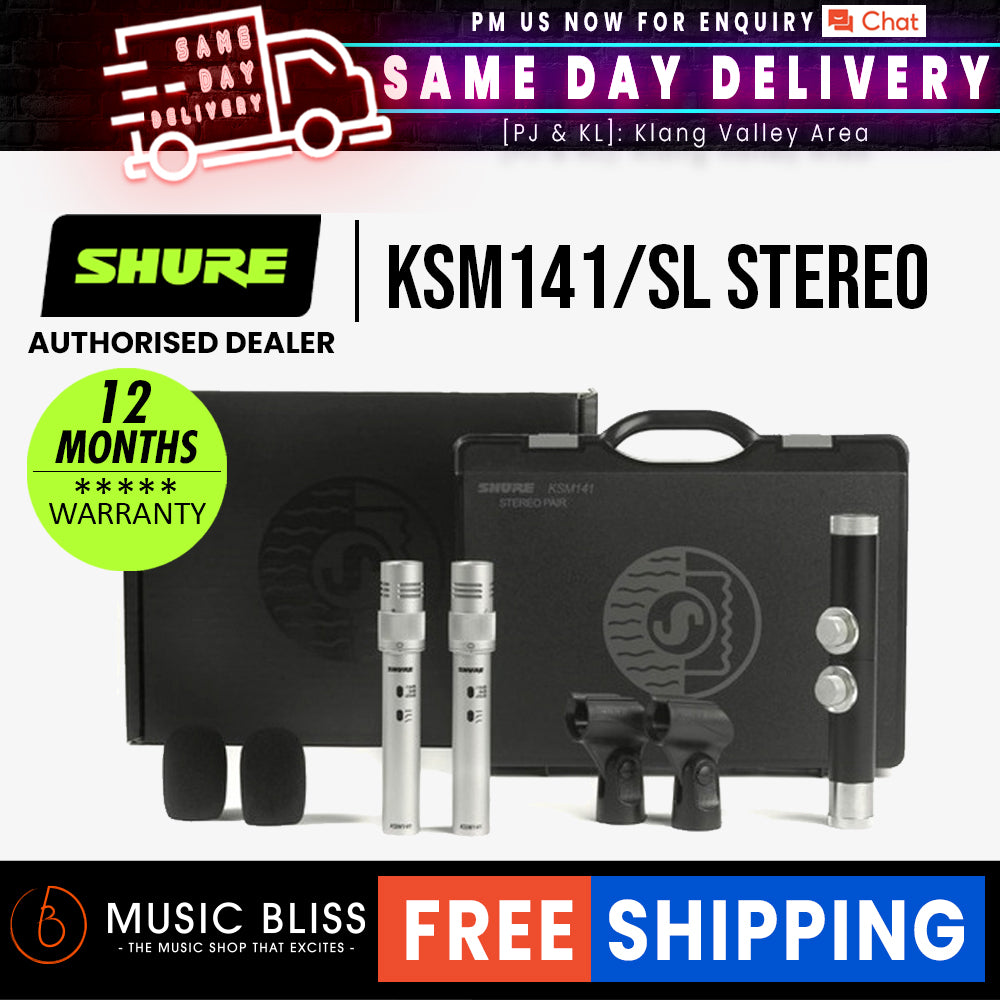 【12/11まで限定特価】SHURE KSM141 /SL STEREO-X SHURE KSM141/SL STEREO-X デュアルパターン楽器用マイクロホン
