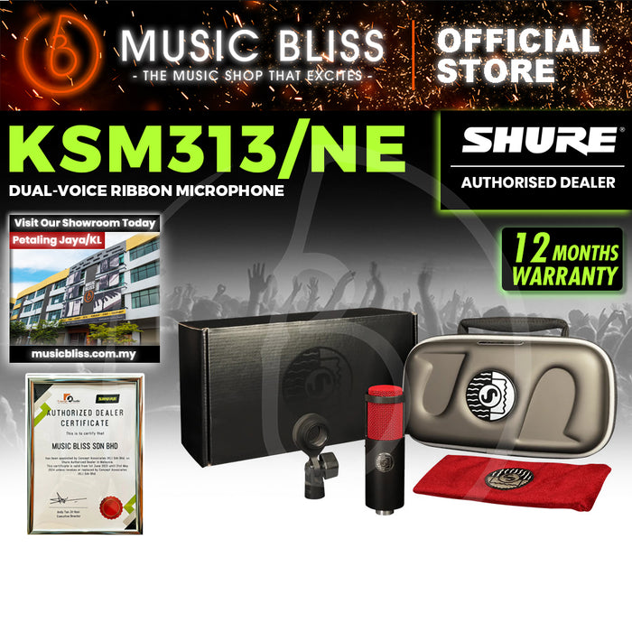 Shure KSM313/NE Dual-Voice Ribbon Microphone