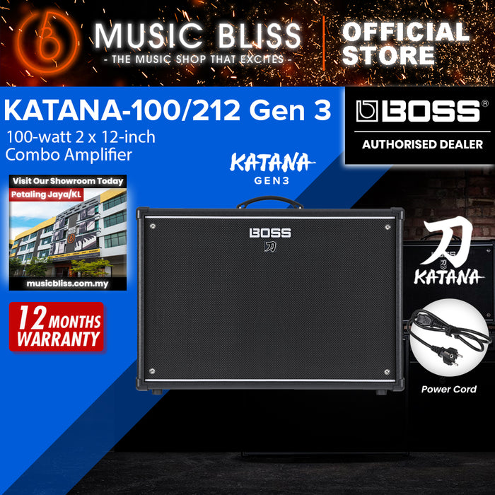 Boss Katana-100/212 Gen 3 150-watt 2x12" Guitar Combo Amplifier