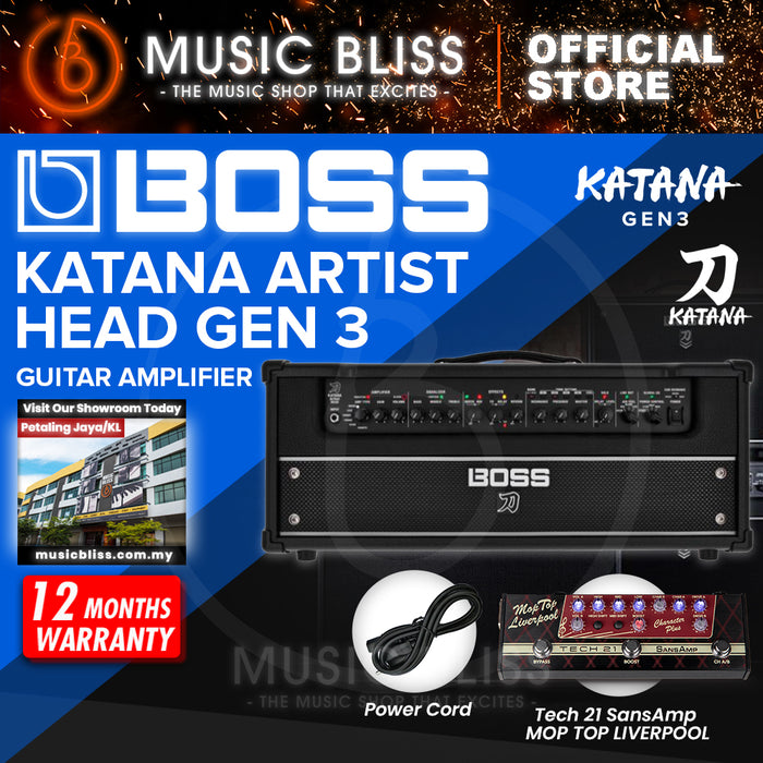 Boss Katana Artist Head Gen 3 100-watt Guitar Amplifier Head