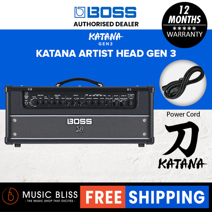 Boss Katana Artist Head Gen 3 100-watt Guitar Amplifier Head