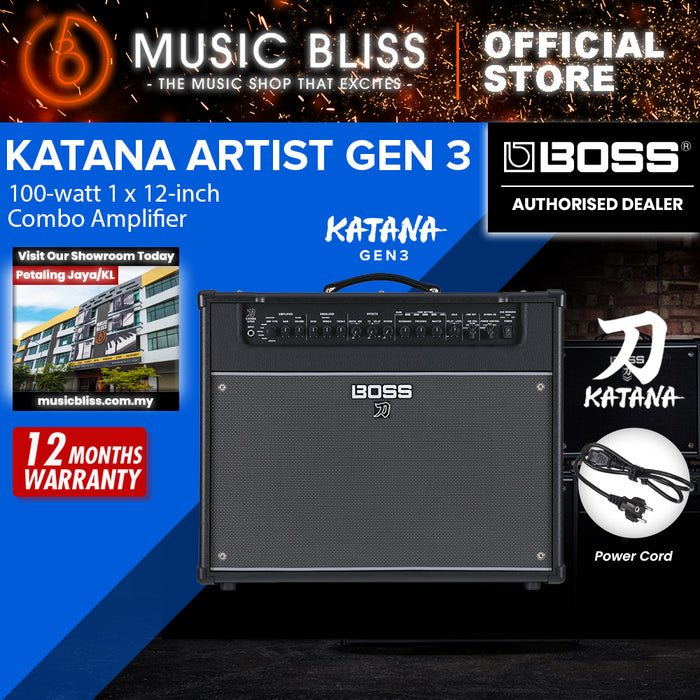 Boss Katana Artist Gen 3 100-watt 1x12'' Combo Amplifier