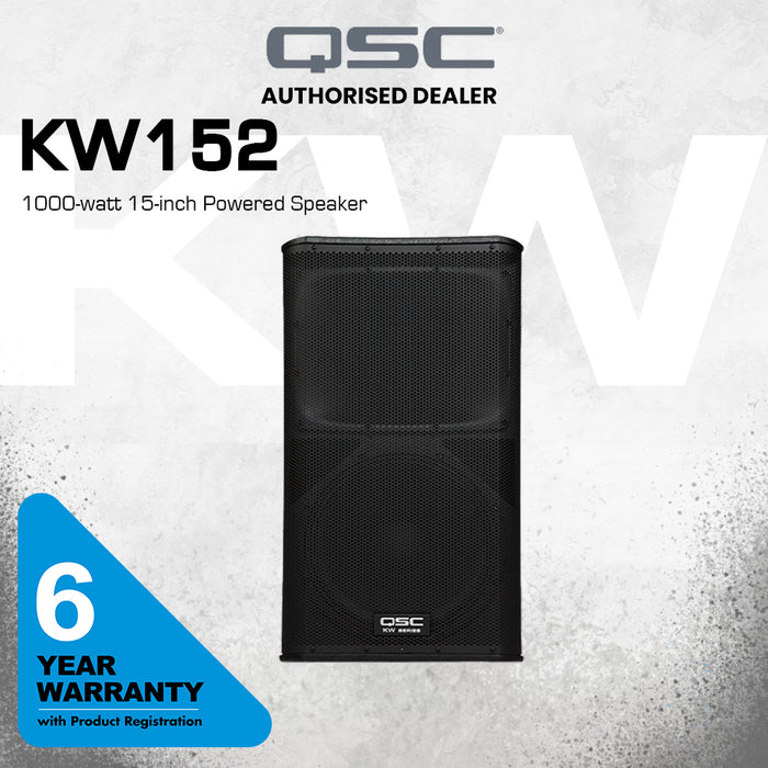 QSC KW152 1000-watt 15-inch Powered Speaker