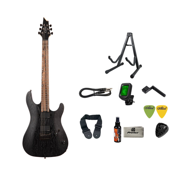 Cort KX500 Etched Electric Guitar with Bag - Etched Black