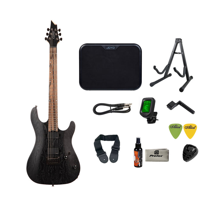 Cort KX500 Etched Electric Guitar with Bag - Etched Black