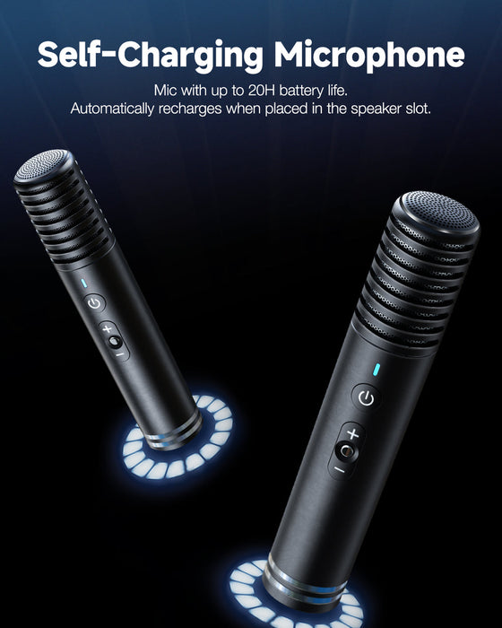 Ikarao Shell S1 Premium Portable Karaoke Machine with 104dB Sound Pressure,and 10.1” HD Screen