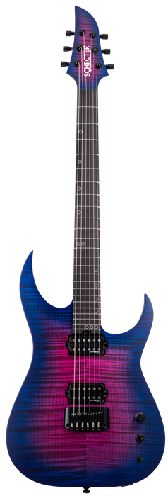 Schecter USA Keith Merrow KM-6 MK-III Pro Signature Electric Guitar - Blue Crimson Flame