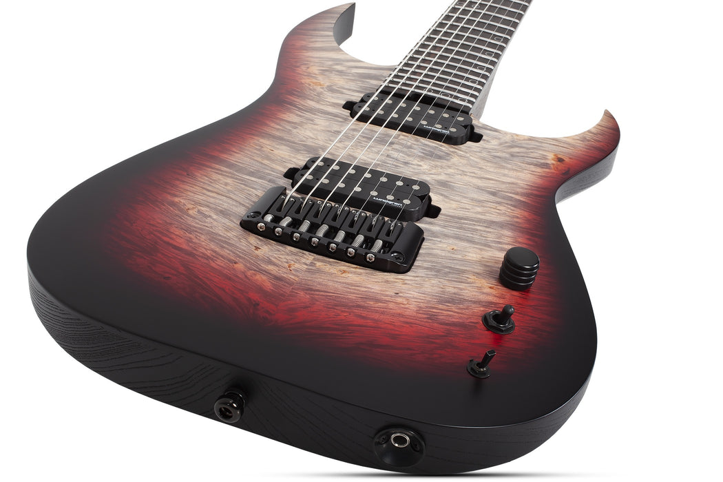 Schecter USA Keith Merrow KM-7 MK-III Pro Signature Electric Guitar - Bloodlust Crystal Burl