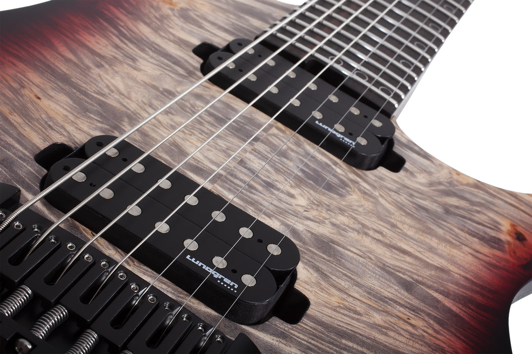 Schecter USA Keith Merrow KM-7 MK-III Pro Signature Electric Guitar - Bloodlust Crystal Burl