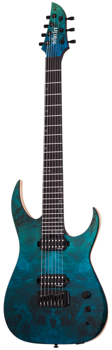 Schecter KM-7 MK-III Artist Lagoon Fade Electric Guitar - Lagoon Fade