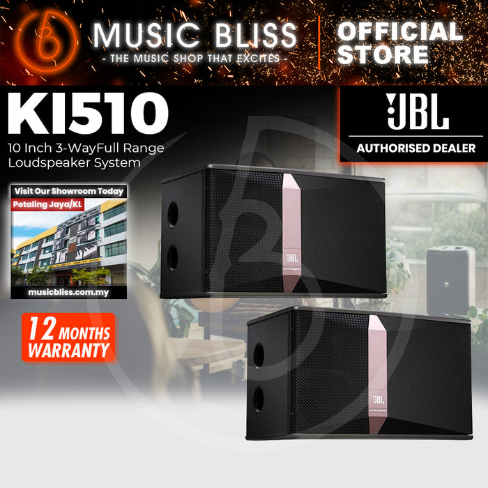 JBL Ki510 10'' 3-Way Karaoke Passive Speaker - Pair