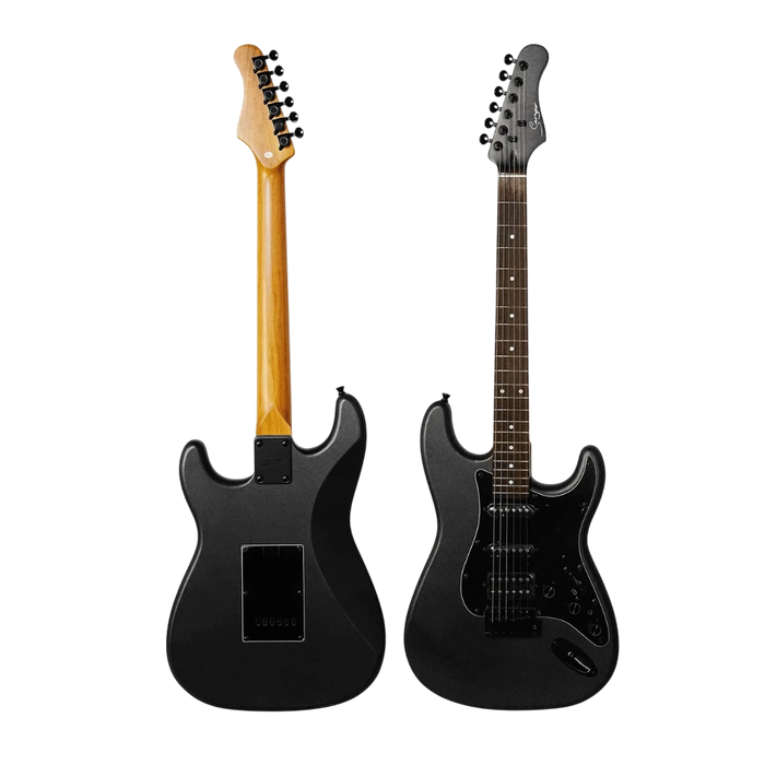 Smiger L-G2-i6-MBK Smart Electric Guitar with Built-in Effects - Matte Black | All-in-One Starter Guitar