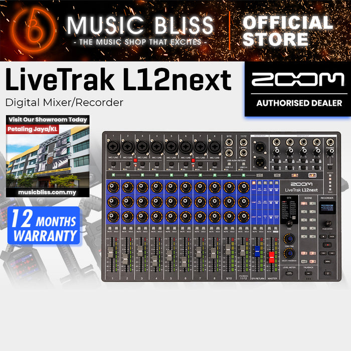 Zoom LiveTrak L12next Digital Mixer-Recorders