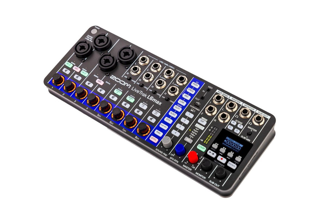 Zoom LiveTrak L6max 12-channel Digital Mixer