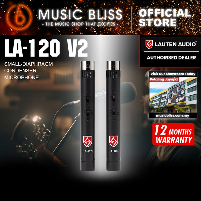 Lauten Audio LA-120 V2 Small-diaphragm Condenser Microphone - Pair